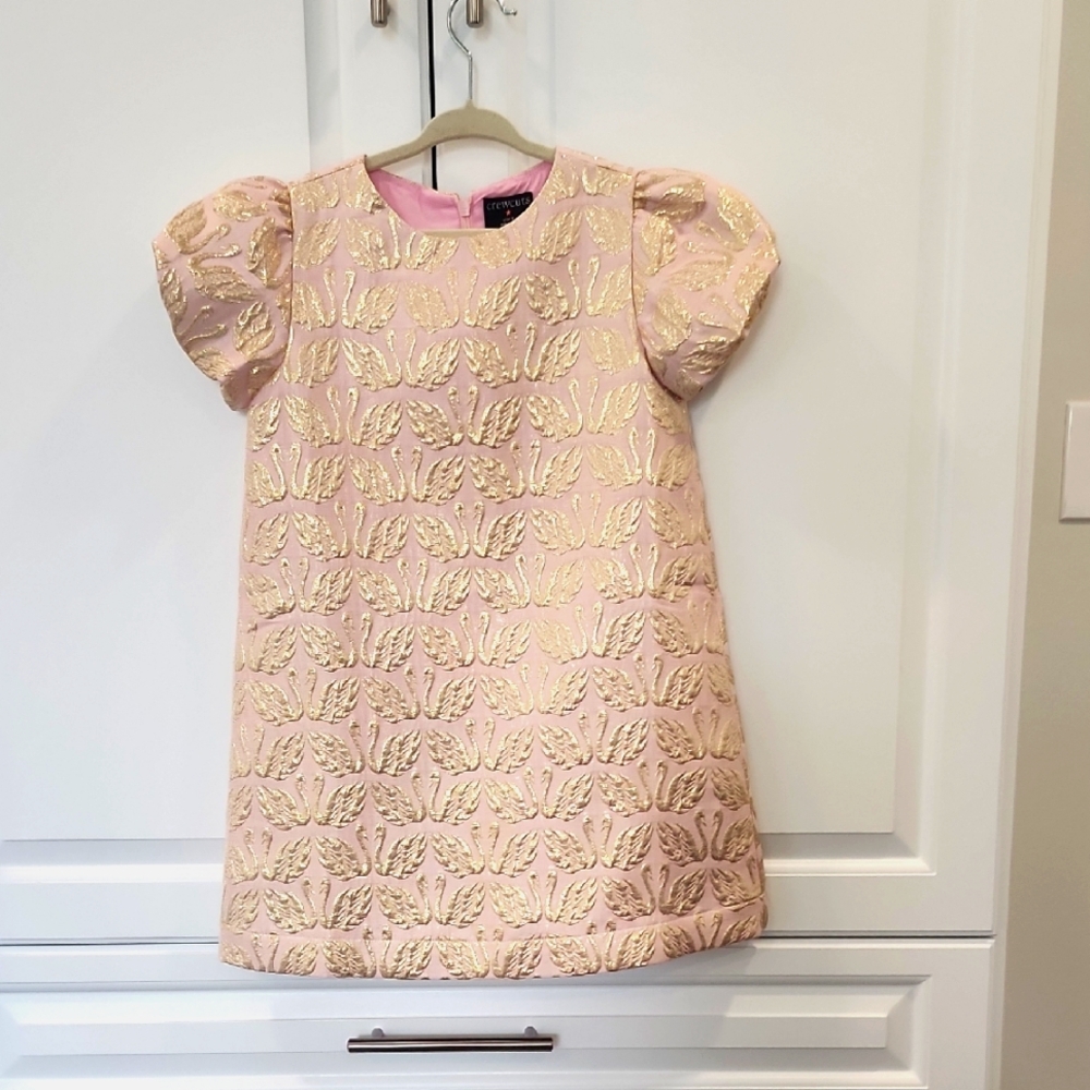 Crewcuts Pink and Gold Kids Dress